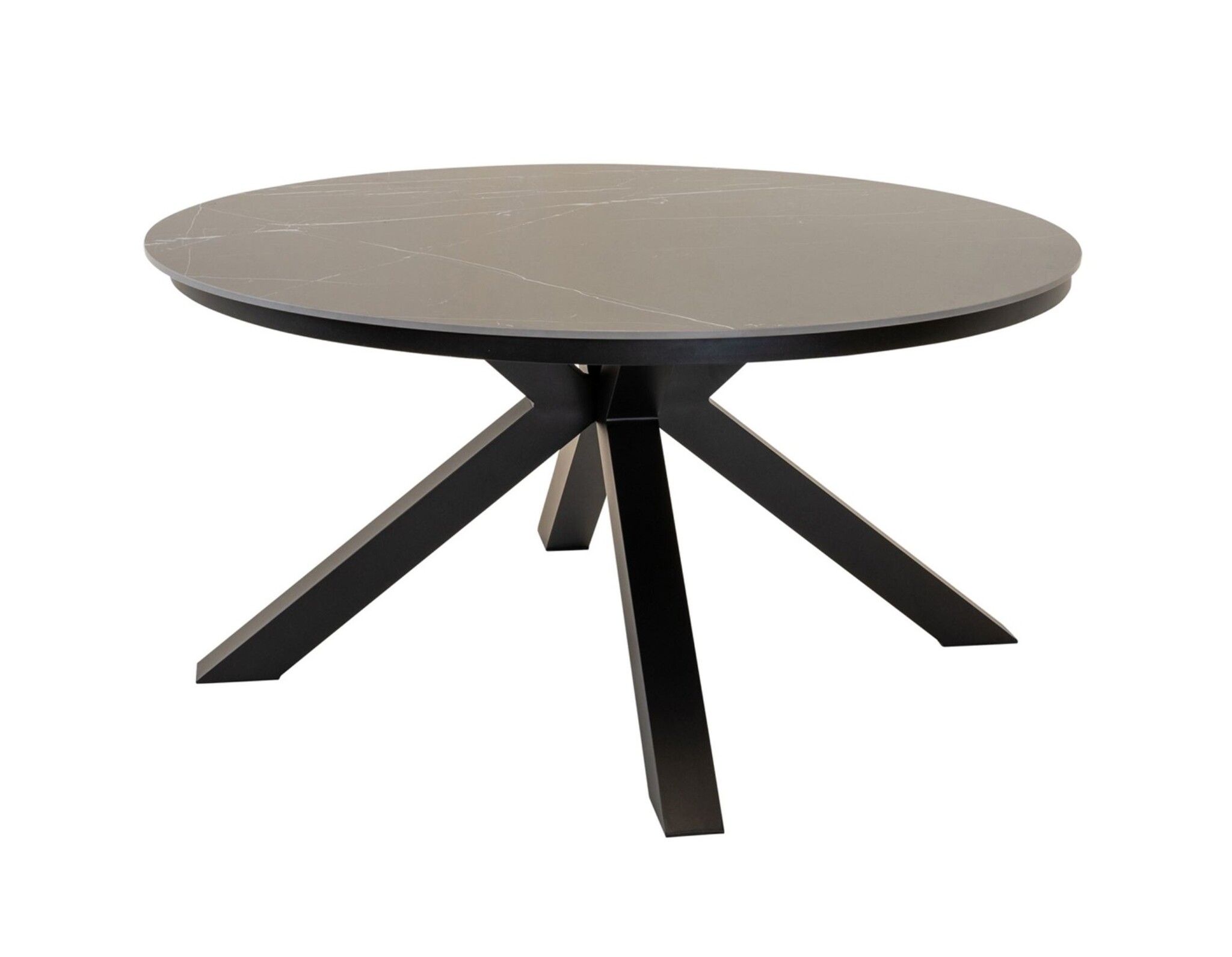 Lesli Living Ronde Tuintafel Portoro - Ø158 cm - Keramisch Glas - Lesli Living